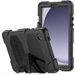 TECHGEAR G-SHOCK Case Fits Samsung Galaxy Tab A9 8.7" 2023 (SM-X110 / SM-X115) Tough Rugged HEAVY DUTY Armour Shockproof Impact Survival Case with Stand, Kids Schools Builders Workman Case -BLACK