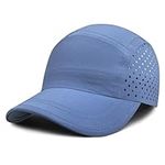 Outdoor Shaping Ultra-Light Breathable, Baseball Cap Flat-Top Sport, Quick-Dry Hat with Side Ventilation, Summer Outdoor Cap Adjustable, Hiking Running Travel Daily Wear Blue