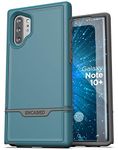 Encased Heavy Duty Galaxy Note 10 Plus Protective Case (2019 Rebel Armor) Military Grade Full Body Rugged Cover (Samsung Note 10+) Turquoise Blue