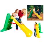 little tikes Easy Store Large Slide - Playset for Indoor or Outdoor Use - Durable, Stable, Kid-Safe - Folds for Easy Travel & Storage - Yellow & Green