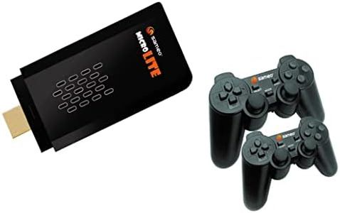 Sameo Micro Lite HDMI Gaming Console ,Game Stick, Video Games, Console Built -in 10000 Retro Games Dual Player- 4K Ultra HD Wireless TV Game Stick,Video Game for Kids (Black)