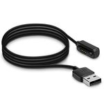 kwmobile Charger Cord Compatible with Asus Zenwatch 2 - Charger for Smart Watch USB Cable - Black