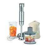 Cuisinart Smart Stick Variable speed hand blender with chopper CSB-87C, Silver, large