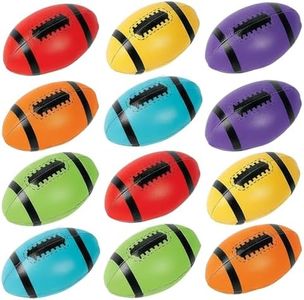 Fun Express - Vinyl Foam Filled Footballs - Toys - Balls - Kick Balls - 12 Pieces