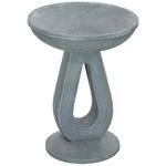 Outsunny Resin Bird Bath for Outdoors, 20.1" Tall Round Birdbath with Stone Look, Freestanding Bird Feeder for Garden, Yard, Patio Decor, Grey