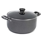 IMUSA TAD91623 Hammered Dutch Oven, 10 Quart, Grey