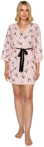 Studio Badgley Mischka Jersey Cozy Robe Gift Set Cream