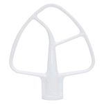 K45B Coated Flat Beater for Kitchen-Aid Stand Mixer. Flex Edge Beater Paddle WPW10672617 Compatible with Whirlpool KSM45, KSM75, KSM88, KSM90, KSM100, KSM106, KSM110, KSM120, KSM150, KSM160, KSM180