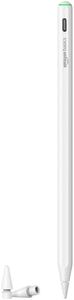 Amazon Basics Stylus Pen for iPad with Magnetic Wireless Charging, Palm Rejection, Apple Pencil Compatible with Pro 11 in 1/2/3/4, Pro 12.9 in 3/4/5/6, Air 4/5, Mini 6 (White)