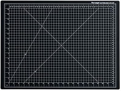 Dahle Vantage 10672 Self-Healing Cutting Mat, 18"x24", 1/2" Grid, 5 Layers for Max Healing, Perfect for Crafts & Sewing, Black