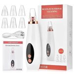 ODMART Blackhead Remover | 6 in 1 Multi-function Tools - Electric Derma Suction Scrubs Machine | USB Rechargeable Acne Pimple, Papule Pore Extractor Cleaner Facial Vacuum Tool