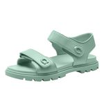 Coach Women's Brynn Leather Sandal Platform, Aquamarine, 6.5