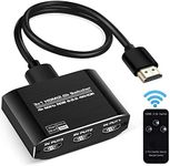 NEWCARE HDMI 2.0b Switch 3 in 1 Out 【with High Speed 3.9 FT HDMI Cable】, 3x1 HDMI Selector Switch with Remote,Support UHD 4K@60Hz Ultra HD 3D 1080P, HDCP 2.2 HDR,18.5Gbps HDMI Switcher