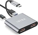 iXTRA USB C to Dual HDMI Adapter, D