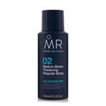 MR Thickening Disguise Spray 100ml (Medium Brown). Hairline Spray & Scalp Concealer for Thinning Hair, Bald Spot Cover Up for Men with System-PPX. Easy to Use Hairline Filler Root Touch Up Spray