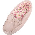 SNUGRUGS Ladies/Womens Soft Suede Moccasins/Slippers with Beautiful Cotton Lining - Camel - 7 UK