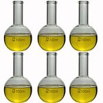 TN LAB Flat Bottom Boiling Flask 100ml 6-Pack (6)
