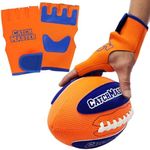 Funwares GripZone Epic Catch Waterproof Hook-and-Loop Football with 1 Ball and 2 Gloves. One-Size-fits-All, Right or Left-Handed. Beach, Pool, Backyard. Confidence-Building, Gift for All Ages