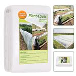 ENONGARDEN 10FT x 30FT Plant Covers Freeze Protection 1.05oz/yd Greenhouse Cover and Garden Netting for Vegetable Reusable Floating Row Cover for Cold Winter Weather,Garden Frost Sun Pest Protection