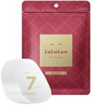 Lululun 7pc Sheet Facial Mask, Patented Daily Anti-aging Hydrating & Moisturizing Face Mask Sheet Pack Set, Japanese Organic & Natural Skincare Extracted by Rice and Honey, PRECIOUS RED