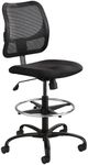 Safco Products Vue Mesh Extended-Height Chair 3395BL with Ergonomic Mesh Back, Black, Cool Comfort and Adjustable Height, 250 lbs Capacity