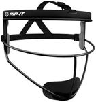 RIP-IT Defense Pro Softball Face Mask | Lightweight Protective Softball Fielder's Mask | Youth | Black