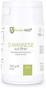 FürstenMED® D-Mannose Powder - Pure Birch Sourced - All Natural Vegan Herbal Extract Supplement, No Additives - Supports a Healthy Urinary Tract Health System - 100g Powder with Measuring Spoon