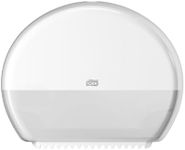 Tork Mini Jumbo Toilet Roll Wall Mounted Dispenser White T2, Enclosed, Elevation Range, 555000