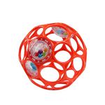 Bright Starts Oball Rattle Easy Grasp Toy, Ages Newborn +, Red, 4 Inch