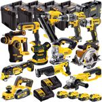 DEWALT DCKT4T12AP4 18V XR 12 Piece with 4 x 5.0Ah Li-ion KIT, Yellow