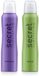 Secret Temptation Affair and Romance Deodorant for women 150 ml each