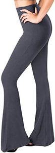 SATINA Flare Leggings - High Waisted Yoga Pants for Women - Tummy Control - Palazzo Pants - Buttery Soft - Bell Bottom Pants