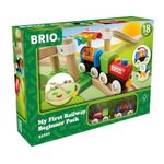 BRIO My First Railway Beginner Wooden Railway Train Set - Toys for Kids 18 Months Up for Toddlers