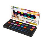 Maydear Oil Based Face Painting Kit for Kids Adults, Face and Body Paint Kit 16 Colors Non-Toxic Paints Safe for Sensitive Skin, Professional Face Paint Palette