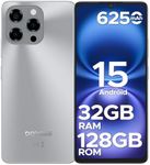 DOOGEE Note 58 Mobile Phones, (2025) Newst Android 15 Phone, 6250mAh 32GB+128GB/2TB Smart Phone, 6.75" HD+, 16MP+8MP, 4G Dual SIM Free Unlocked Mobile Phones, Face ID, Widevine L1, 5G WiFi/OTG/NFC
