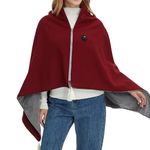 USB Heated Shawl Blanket | Wearable & Washable Electric Throw with 3 Heat Levels | 140x80cm Portable Heating Wrap for Office, Sofa, Travel & Home Use | Auto Shut-Off Due to High Temperature