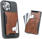 FANTOM M, Magnetic Wallet Walnut, Slim 5-10, Minimalist Aluminum Card Fanning Wallet Compatible With Magsafe