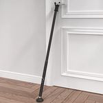 Door Security Bar & Sliding Patio Door Security Bar, Sliding Door Lock for Patio Door, Sliding Door, Window, Apartment, Home, Hotel Room, Removable Security Jammer Bar, Frosted Black（1 Pack）