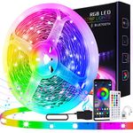 65.6ft Led Lights Strip for Bedroom,5050 RGB Led Strip Lights Music Sync Color Changing, Led Light Strip with Remote and App Control Led Strips, Led Lights for Room Home TV Party Decoration (20 M)