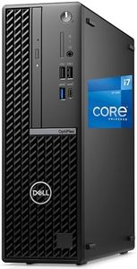 Dell 7010 Plus Optiplex SFF Desktop Computer- Intel i7-13700, 64GB RAM, 2TB NVMe PCIe SSD, DisplayPort, HDMI, Wi-Fi, Bluetooth, USB C 20Gbps, Windows 11 Pro, Black