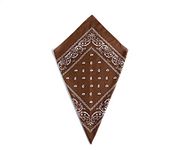 Brown Paisley Bandana Head Scarf Headbands Handkerchief Cowboy Cotton Bib Party Face Covering Headwear For Motorcycling Mens Womens Unisex