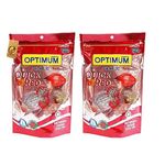 Foodie Puppies Optimum Cichlid Quick Red Small Pellet Fish Food 300gm - (Pack of 2) | Highly Digestible & Added with Fish Meal, Corn Gluten Meal & Fish Oil | High Protein Feed | with Free Key Ring