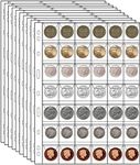 10 Sheets Coin Collection Pages,Coi