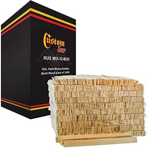 Custom Shop Craft and Paint Sticks - 12" Inch Premium Grade Wood Stirrers/Paddles - Wood Crafts - Paddle Mix Epoxy Resin Paint - GardenPaint Mixing Sticks/Paddles(Full Case of 1000 Sticks)