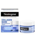 Neutrogena Collagen Bank Reviving Eye Gel Cream, Fragrance Free Under Eye Moisturizer Helps Preserve Collagen, Visibly Improves Dark Circles & Puffiness, Tone-Improving Niacinamide, 14 g