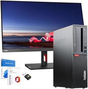 Lenovo Kompletter Business-Computer ThinkCentre Mit 27 Zoll Ultra Slim Monitor | Intel Core i5 8500 | DP USBC | 16 GB | 512GB | Webcam Win 11 Pro MS Office 2021 Pro Garantie 36 Monate (überholt)