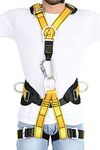 IBS Full Body Padded Safety Harness - Men's Safety Belt for Construction Height | Industrial-Grade Safety Solution for Construction, Industrial Work, and Climbing - Free Size …