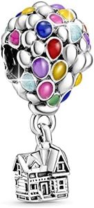 LUXILLA Hot Air balloon Charm Silver Charms 925 Sterling Silver fits Bracelets Necklace Pendant Bead Charms Jewelry Gift for Women Family Friends