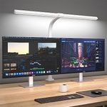 KableRika LED Desk Lamp, 24W Architect Desk Lamp with Clamp, Super Bright Tall Desk Lamp for Home Office, Dimmable Task Table Lamp, Flexible Gooseneck, 6 Color Modes for Desk Lighting/Monitor/Reading