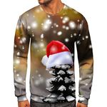 Mens Christmas Jumpers XL Father Grandad Pullover UK Sales Clearance Personalized Family Christmas Sweatshirts Funny Mens Christmas Jumpers 3XL Christmas Jumper Led Christmas Jumpers for Men